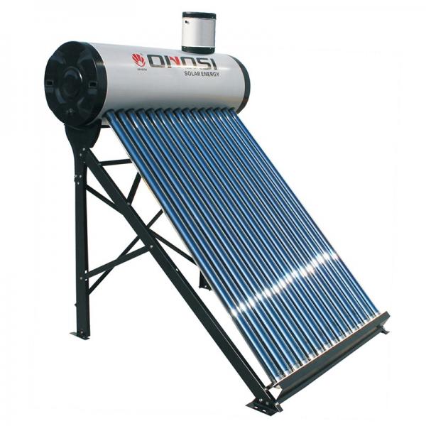 Non-pressure two pipe inlet-outlet solar water heater