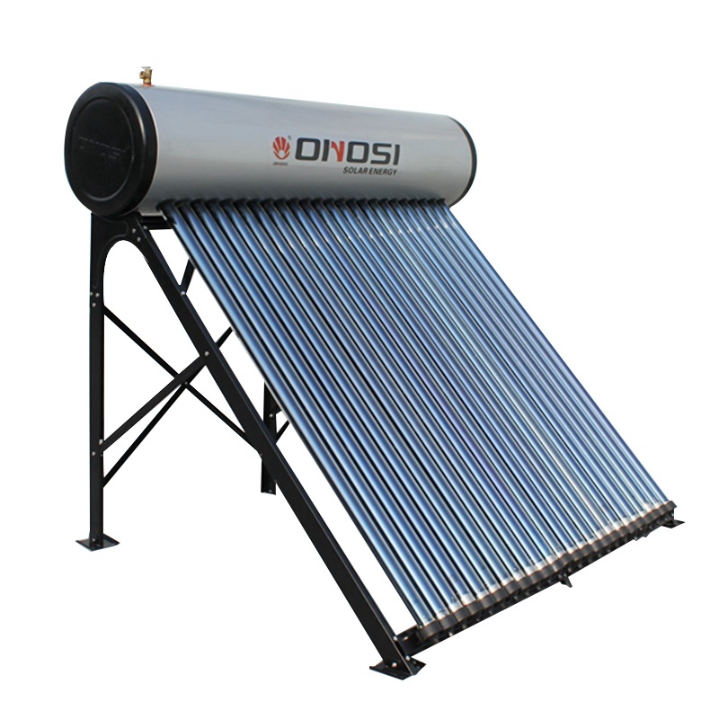 Integrated pressure solar water heater with heat pipe