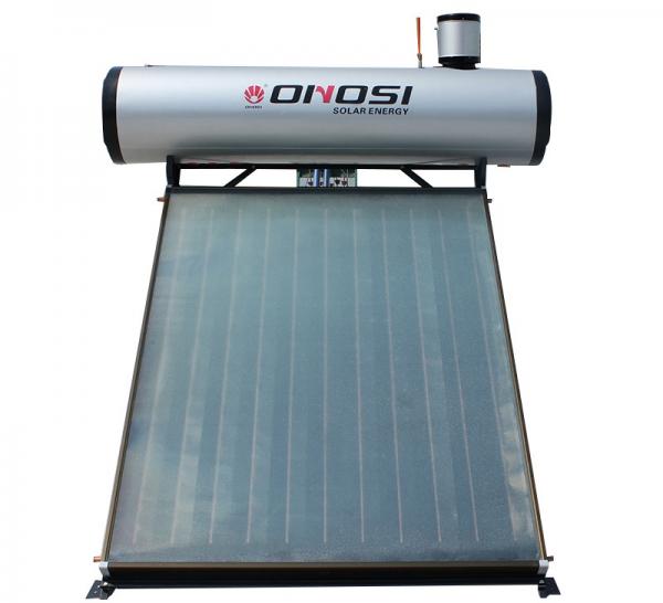 Pre-heated flat plate solar water heater