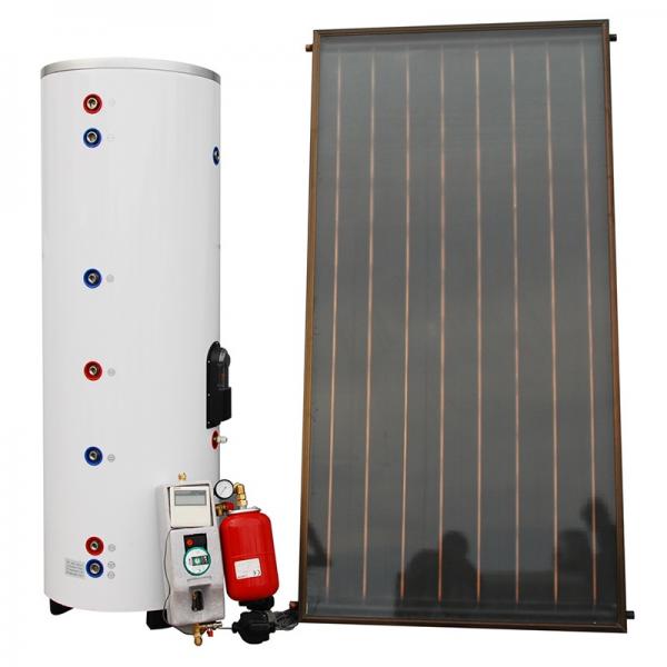 Pressurized flat plate solar water heater