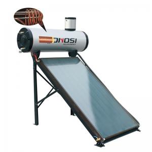 Pre-heated flat plate solar water heater