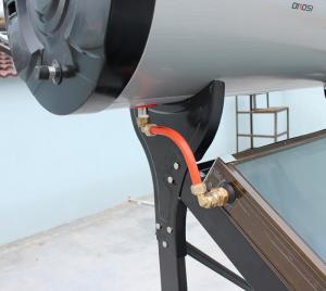 Pre-heated flat plate solar water heater